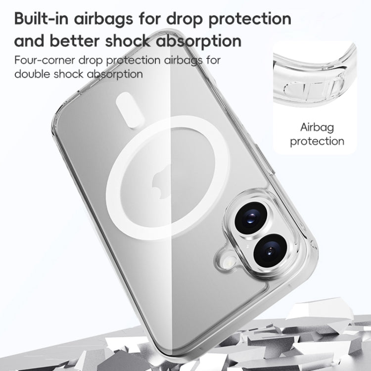 For iPhone 16 Plus ZGA Magsafe Clear PC Hybrid TPU Phone Case(Transparent) - free shipping - PMC Jewellery - Order now!
