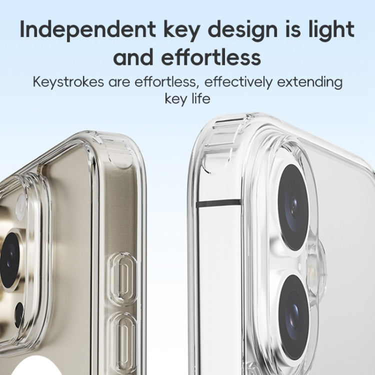 For iPhone 16 Plus ZGA Magsafe Clear PC Hybrid TPU Phone Case(Transparent) - free shipping - PMC Jewellery - Order now!