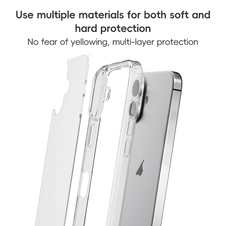 For iPhone 16 Plus ZGA Magsafe Clear PC Hybrid TPU Phone Case(Transparent) - free shipping - PMC Jewellery - Order now!