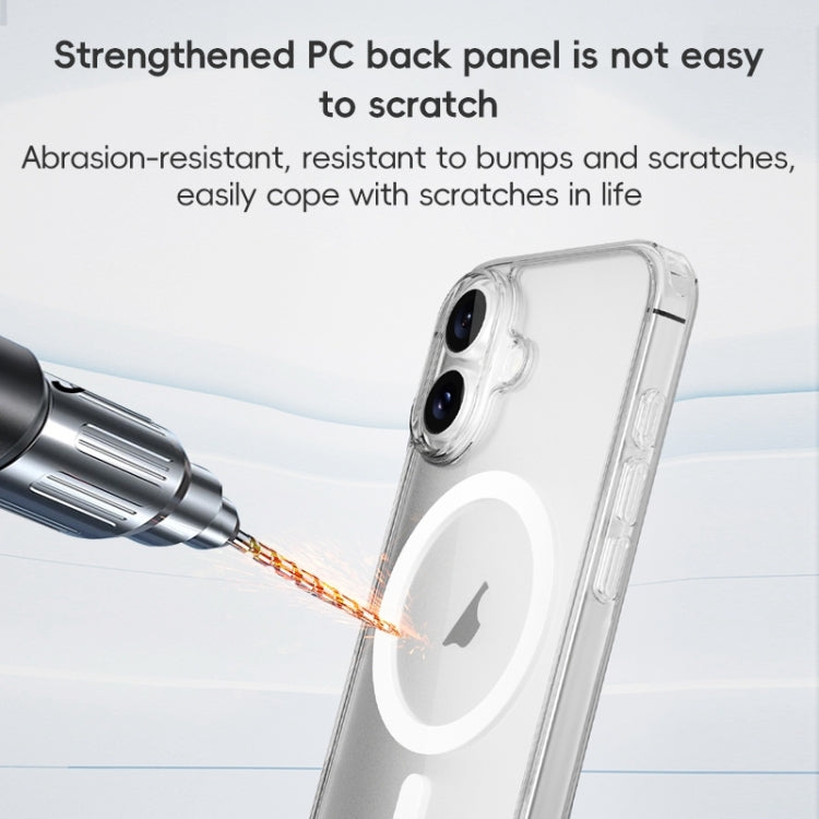For iPhone 16 Plus ZGA Magsafe Clear PC Hybrid TPU Phone Case(Transparent) - free shipping - PMC Jewellery - Order now!