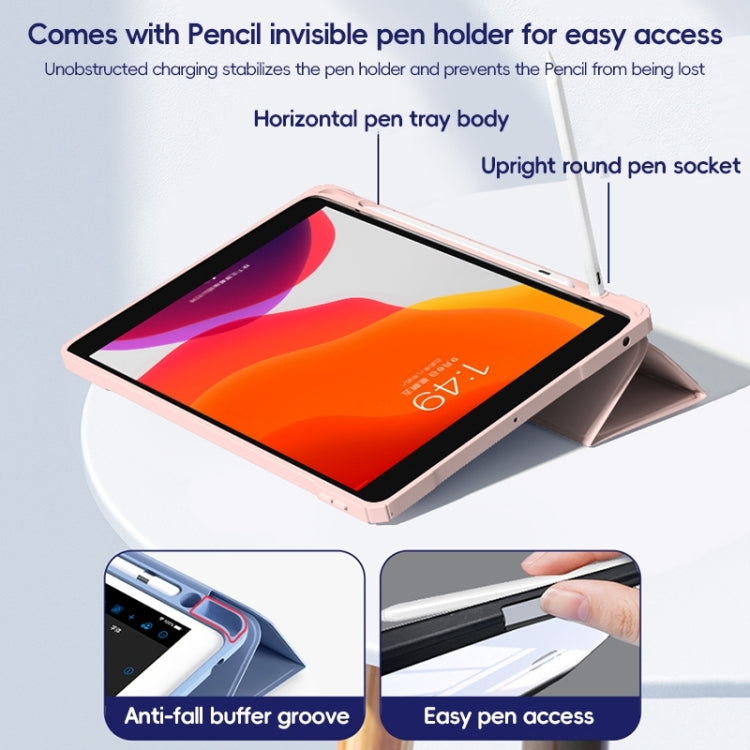 For iPad 2025 / 2022 ZGA Tri-Fold Voltage Smart Leather Tablet Case(Black) - free shipping - PMc TechLife - Order now!
