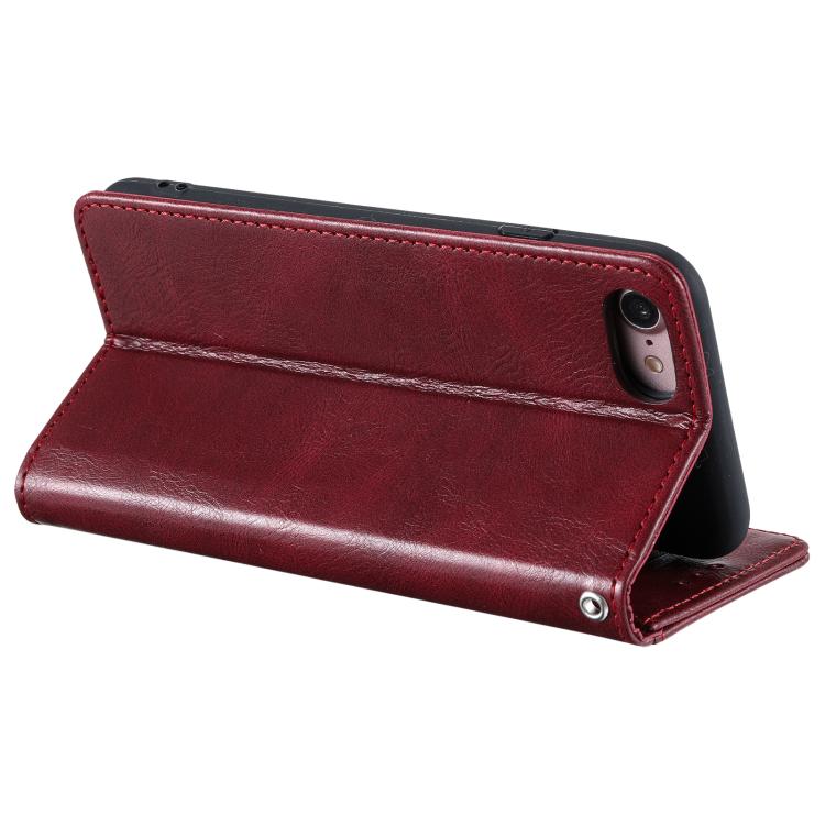 For iPhone 16e Simple 6-Card Wallet Leather Phone Case(Wine Red) - free shipping - PMC TechLife - Order now!