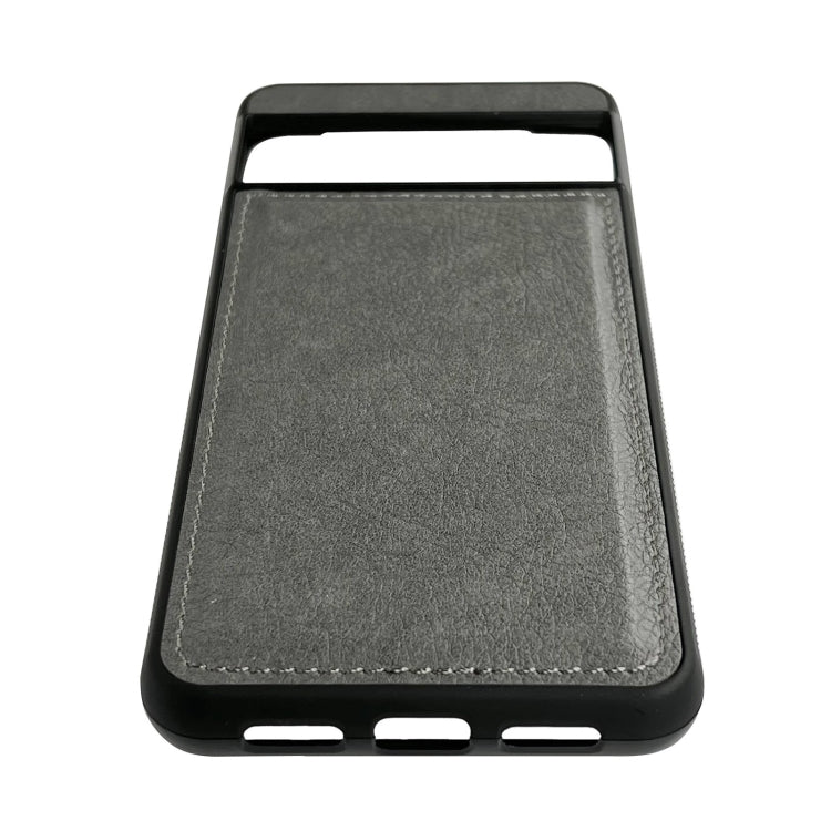 For Google Pixel 9 Pro XL Cowhide Texture Back Cover Phone Case(Grey) - Google Cases by PMC TechLife | Online Shopping South Africa | PMC TechLife | Buy Now Pay Later Mobicred