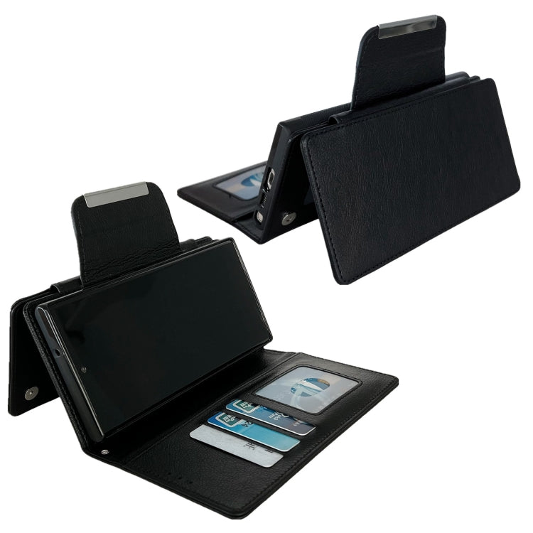 For Google Pixel 9 / Pixel 9 Pro Multifunctional 7-Card Wallet Leather Phone Case(Black) - Google Cases by PMC TechLife | Online Shopping South Africa | PMC TechLife | Buy Now Pay Later Mobicred