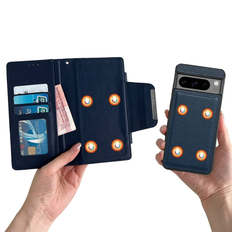 For Google Pixel 6 Pro Multifunctional 7-Card Wallet Leather Phone Case(Royal Blue) - Google Cases by PMC TechLife | Online Shopping South Africa | PMC TechLife | Buy Now Pay Later Mobicred