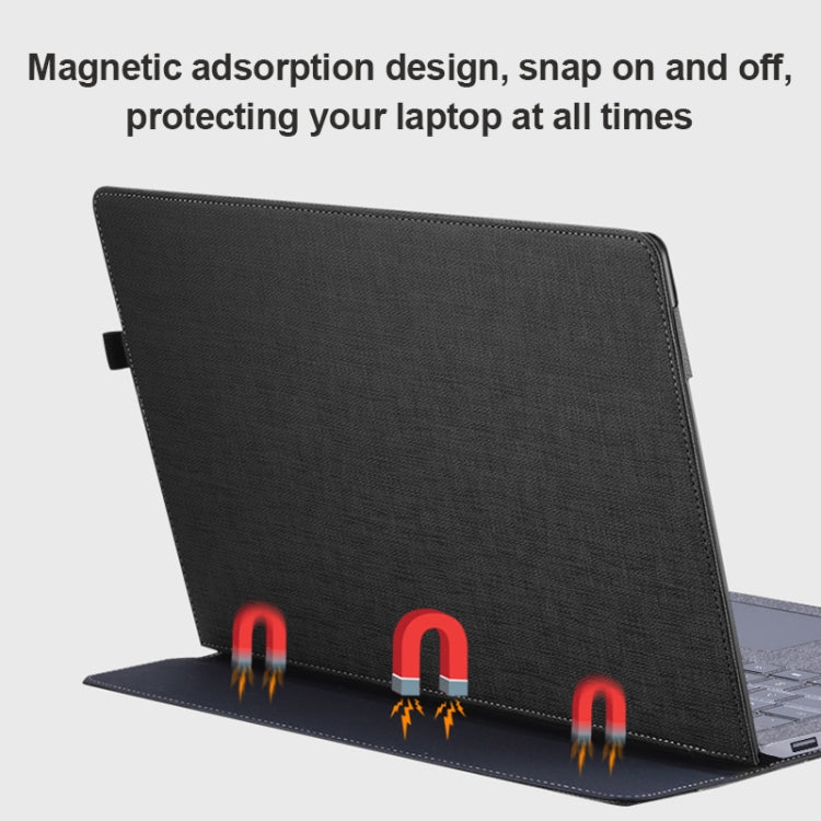 For Microsoft Surface Laptop 6 13.5 inch Laptop PU Leather Protective Case(Deep Blue) - Others by PMC TechLife | Online Shopping South Africa | PMC TechLife | Buy Now Pay Later Mobicred
