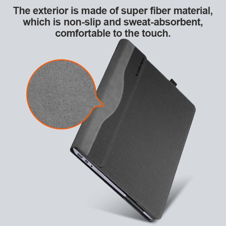 For Microsoft Surface Laptop 6 13.5 inch Laptop PU Leather Protective Case(Deep Blue) - Others by PMC TechLife | Online Shopping South Africa | PMC TechLife | Buy Now Pay Later Mobicred