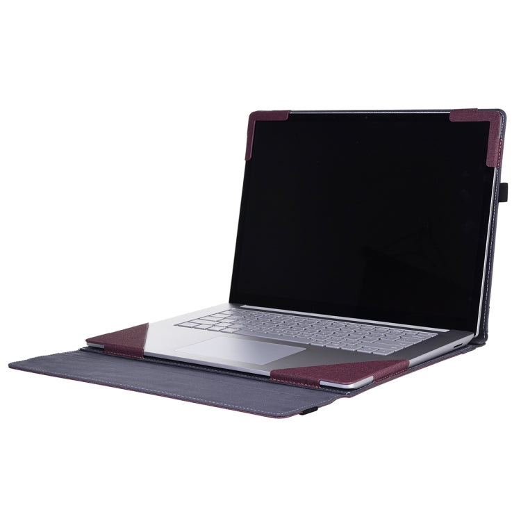 For Lenovo ThinkPad X1 Carbon Gen 11 Cloth Texture Laptop Leather Protective Case(Wine Red) - Other by PMC Jewellery | Online Shopping South Africa | PMC Jewellery | Buy Now Pay Later Mobicred