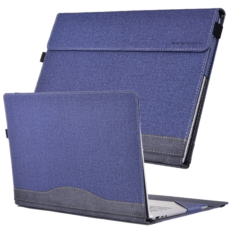 For Lenovo ThinkPad X1 Carbon Gen 10 Cloth Texture Laptop Leather Protective Case(Deep Blue) - free shipping - PMC Jewellery - Order now!