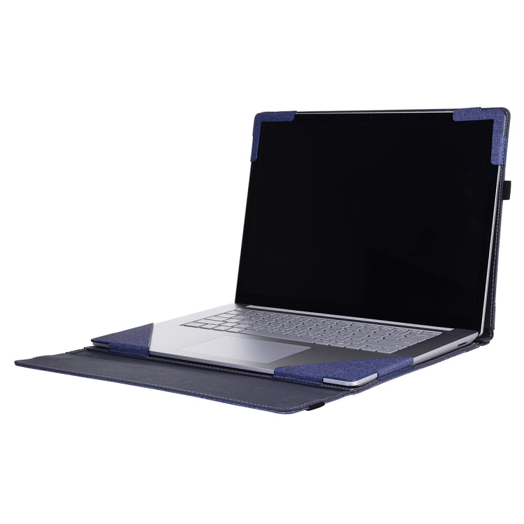 For Lenovo ThinkPad X1 Carbon Gen 10 Cloth Texture Laptop Leather Protective Case(Deep Blue) - free shipping - PMC Jewellery - Order now!