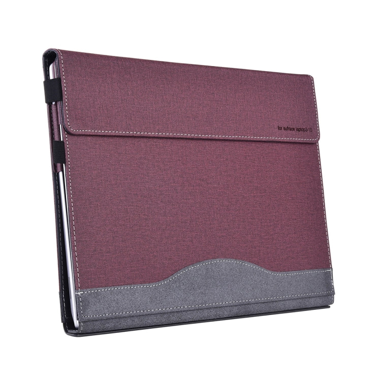 For Lenovo ThinkPad X1 Carbon Gen 8 Cloth Texture Laptop Leather Protective Case(Wine Red) - free shipping - PMC Jewellery - Order now!