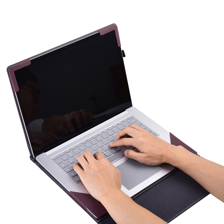 For Lenovo ThinkPad X1 Carbon Gen 8 Cloth Texture Laptop Leather Protective Case(Wine Red) - free shipping - PMC Jewellery - Order now!