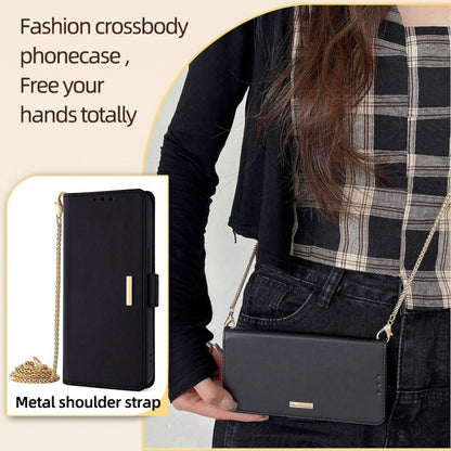 For Huawei Pura 70 Pro / 70 Pro+ 5G Crossbody Chain Leather Phone Case(Black) - Huawei Cases by PMC Jewellery | Online Shopping South Africa | PMC Jewellery | Buy Now Pay Later Mobicred