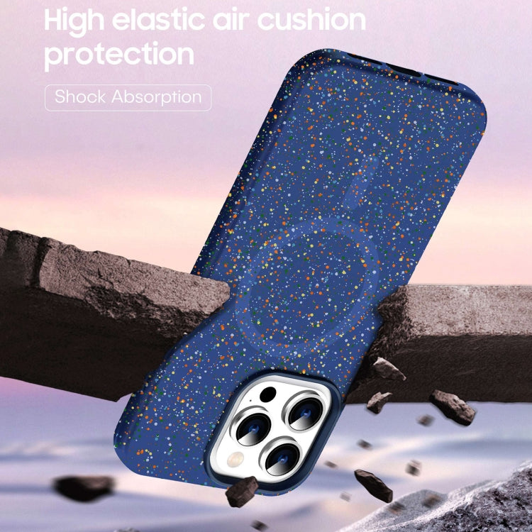 For iPhone 16 Colorful Frosted Magsafe PC Hybrid TPU Phone Case(Blue) - iPhone 16 Cases by PMC TechLife | Online Shopping South Africa | PMC TechLife | Buy Now Pay Later Mobicred