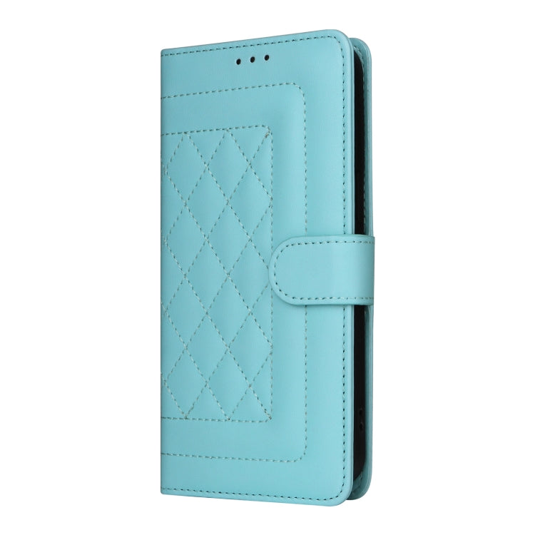 For Realme C67 4G Diamond Lattice Leather Flip Phone Case(Mint Green) - C67 Cases by PMC TechLife | Online Shopping South Africa | PMC TechLife | Buy Now Pay Later Mobicred
