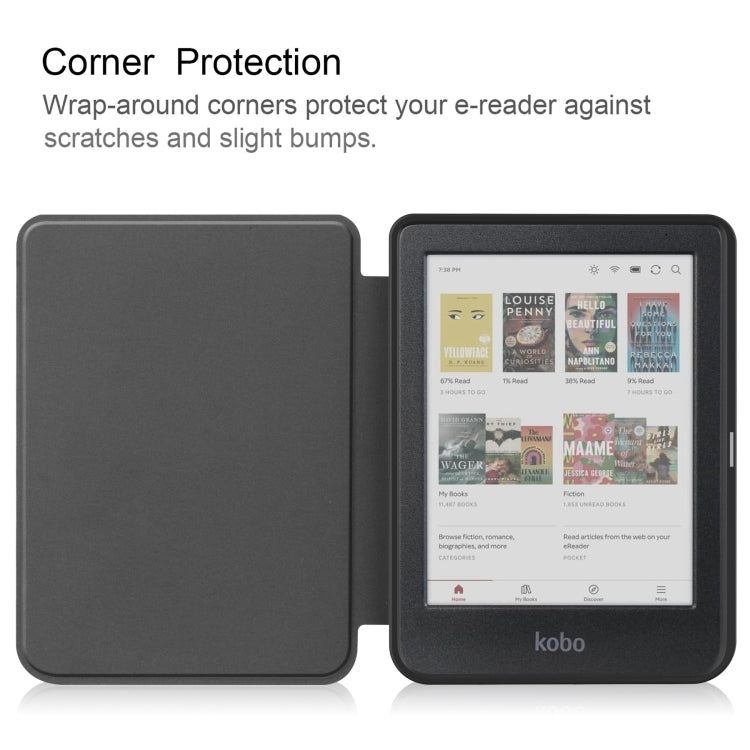 For KOBO Clara Colour 2024 / BW Painted Voltage Caster TPU Leather Smart Tablet Case(Milky Way) - Others by PMC Jewellery | Online Shopping South Africa | PMC Jewellery | Buy Now Pay Later Mobicred