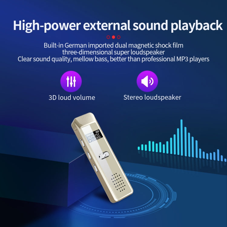 JNN Q7 Mini Portable Voice Recorder with OLED Screen, Memory:4GB(Gold) - Recording Pen by JNN | Online Shopping South Africa | PMC TechLife | Buy Now Pay Later Mobicred