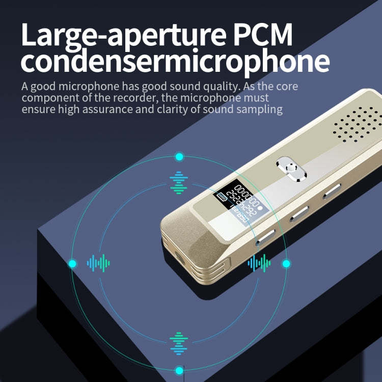 JNN Q7 Mini Portable Voice Recorder with OLED Screen, Memory:4GB(Gold) - Recording Pen by JNN | Online Shopping South Africa | PMC TechLife | Buy Now Pay Later Mobicred