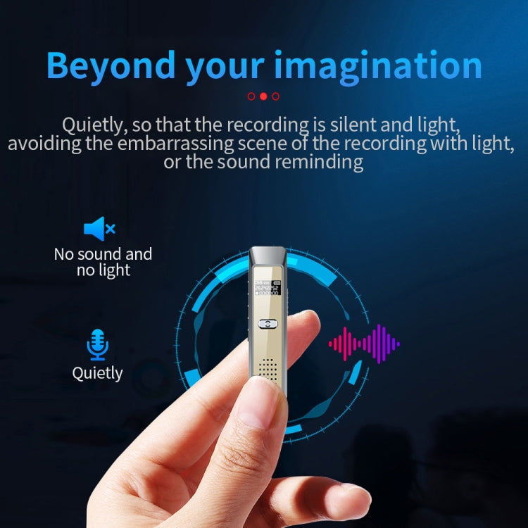 JNN Q7 Mini Portable Voice Recorder with OLED Screen, Memory:4GB(Grey+Gold) - Recording Pen by JNN | Online Shopping South Africa | PMC Jewellery | Buy Now Pay Later Mobicred