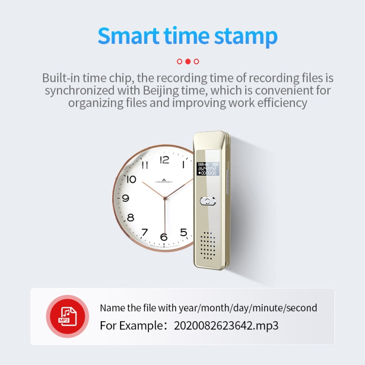 JNN Q7 Mini Portable Voice Recorder with OLED Screen, Memory:16GB(Gold) - Recording Pen by JNN | Online Shopping South Africa | PMC TechLife | Buy Now Pay Later Mobicred