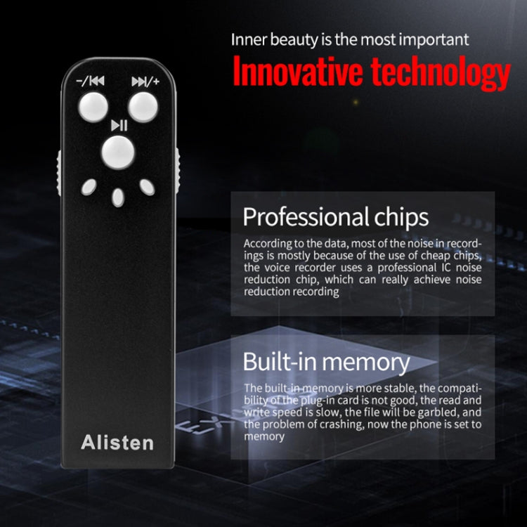 JNN J1 Mini Smart HD Noise Cancelling Voice Recorder, Memory:16GB(Black) - Recording Pen by JNN | Online Shopping South Africa | PMC TechLife | Buy Now Pay Later Mobicred