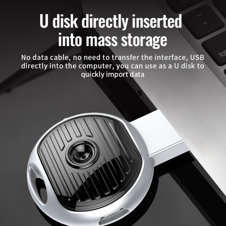 JNN S13 Zinc Alloy U-disk Voice Recorder, Memory:4GB(Silver) - free shipping - PMC TechLife - Order now!
