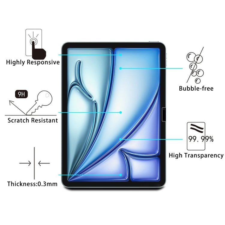 For iPad Air 11 2024 0.26mm 9H 2.5D Explosion-proof Tempered Glass Film - iPad Air 11 2024 Tempered Glass by PMC TechLife | Online Shopping South Africa | PMC TechLife | Buy Now Pay Later Mobicred