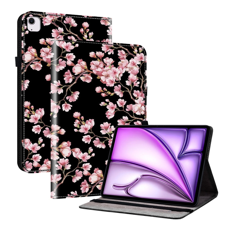 For iPad Air 11 2024 Crystal Texture Painted Leather Smart Tablet Case(Plum Bossom) - iPad Air 11 2024 Cases by PMC TechLife | Online Shopping South Africa | PMC TechLife | Buy Now Pay Later Mobicred