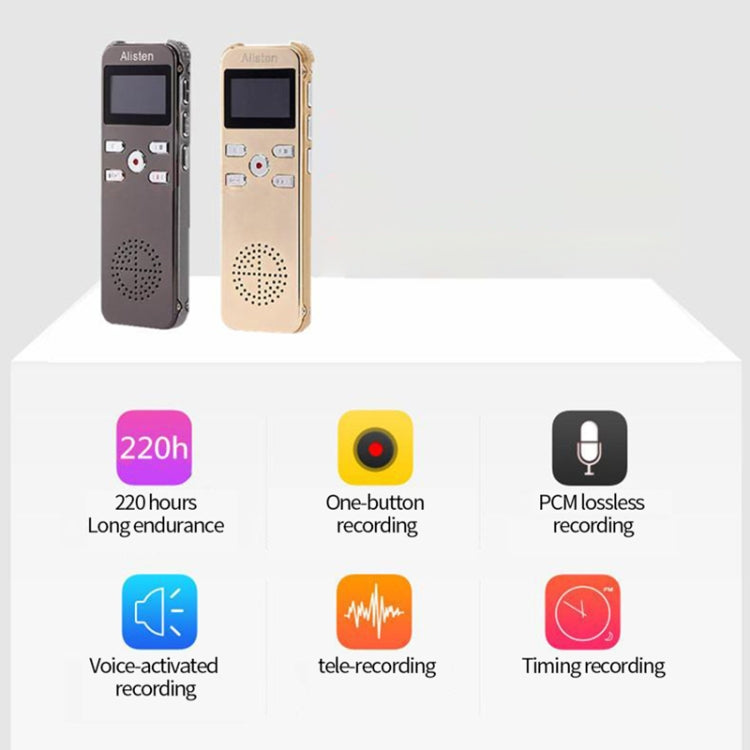 JNN X26 Mini Portable Voice Recorder with OLED Screen, Memory:16GB(Metal Gray) - Recording Pen by JNN | Online Shopping South Africa | PMC TechLife | Buy Now Pay Later Mobicred