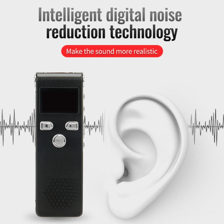 JNN X18 Mini Smart HD Noise Cancelling Voice Recorder, Memory:16GB(Black) - Recording Pen by JNN | Online Shopping South Africa | PMC Jewellery | Buy Now Pay Later Mobicred