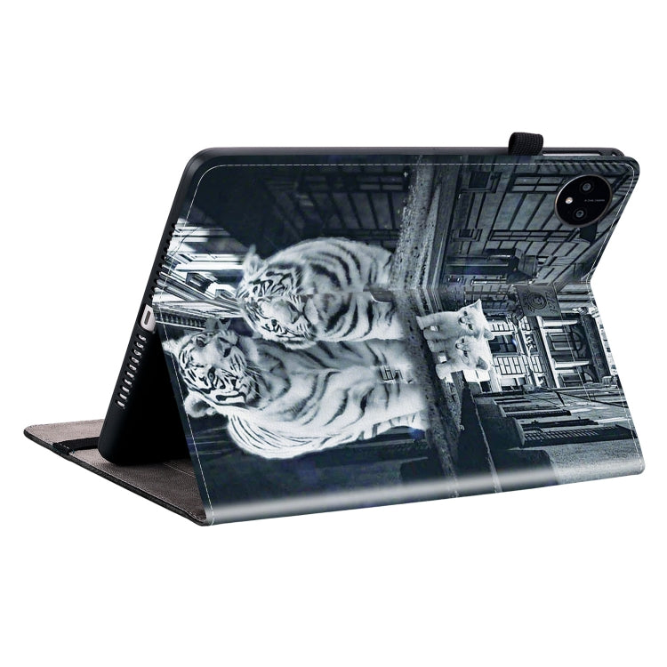 For Huawei MatePad Pro 11 2022 Crystal Texture Painted Leather Smart Tablet Case(Cat Reflection Tiger) - Huawei by PMC TechLife | Online Shopping South Africa | PMC TechLife | Buy Now Pay Later Mobicred