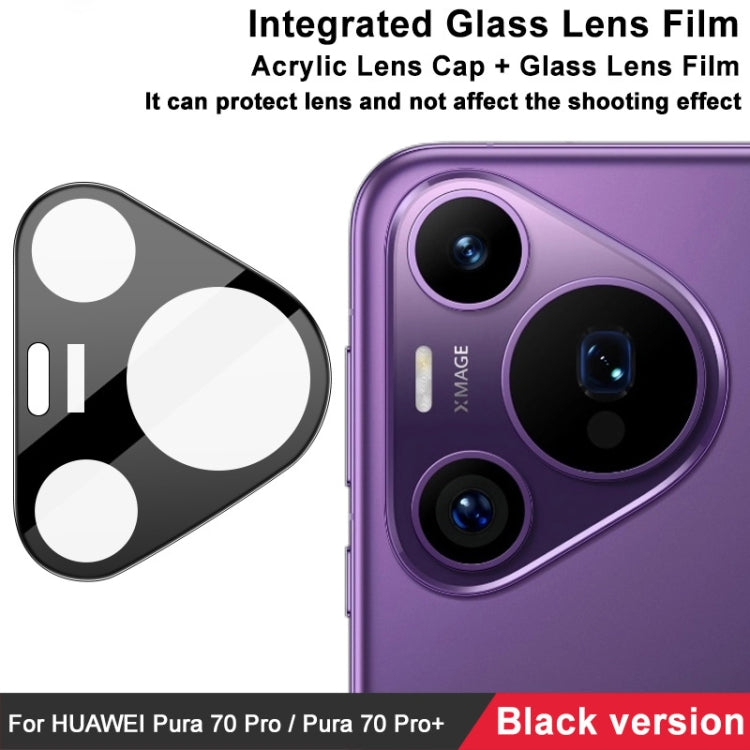 For Huawei Pura 70 Pro / 70 Pro+ imak High Definition Integrated Glass Lens Film Black Version - For Huawei by imak | Online Shopping South Africa | PMC Jewellery | Buy Now Pay Later Mobicred