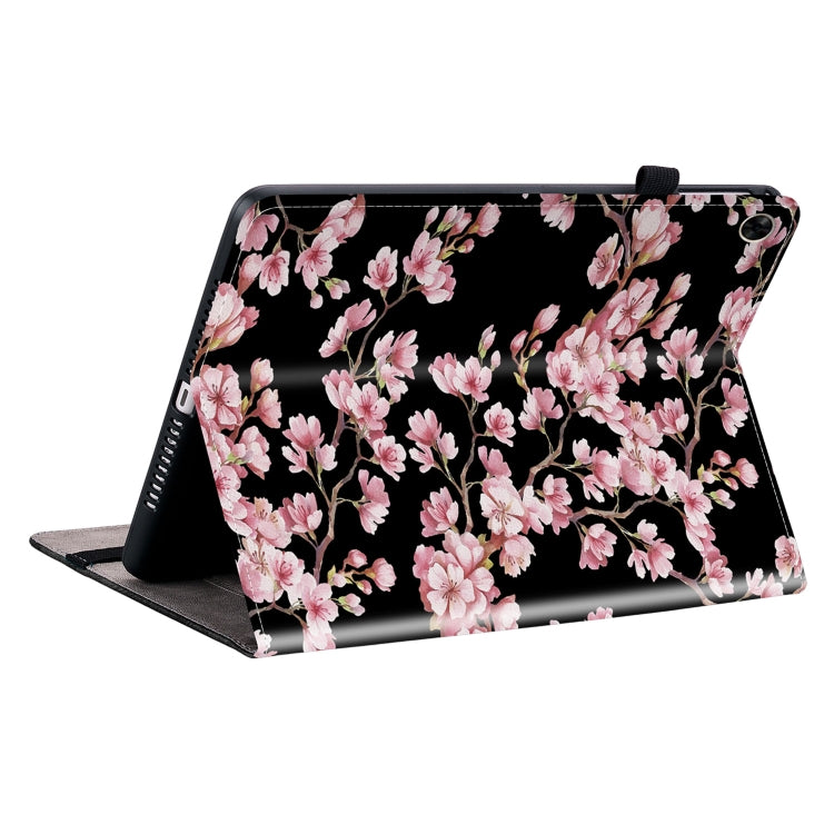 For Realme Pad 10.4 Crystal Texture Painted Leather Tablet Case(Plum Bossom) - Realme by PMC TechLife | Online Shopping South Africa | PMC TechLife | Buy Now Pay Later Mobicred