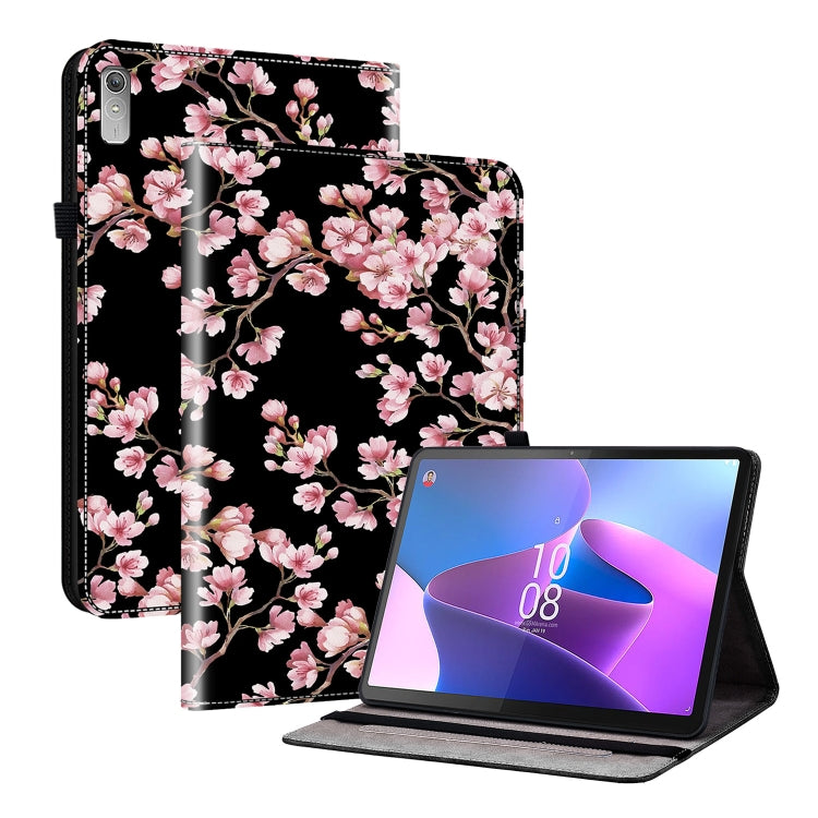 For Lenovo Tab P11 Gen 2 11.5 Crystal Texture Painted Leather Tablet Case(Plum Bossom) - Lenovo by PMC TechLife | Online Shopping South Africa | PMC TechLife | Buy Now Pay Later Mobicred