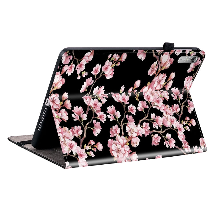 For Lenovo Tab P11 Gen 2 11.5 Crystal Texture Painted Leather Tablet Case(Plum Bossom) - Lenovo by PMC TechLife | Online Shopping South Africa | PMC TechLife | Buy Now Pay Later Mobicred