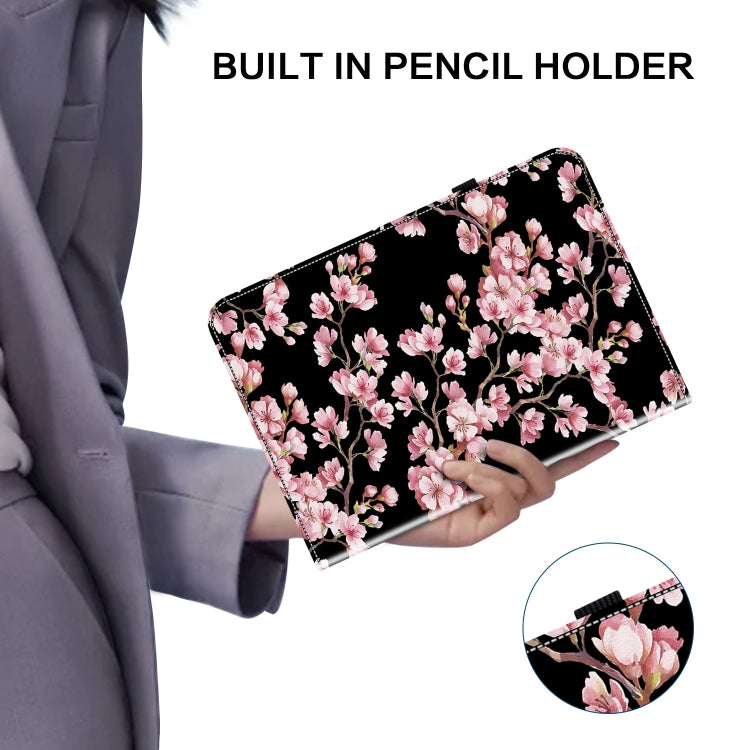 For Lenovo Tab P12 12.7 2025 Crystal Texture Painted Leather Tablet Case(Plum Bossom) - free shipping - PMC TechLife - Order now!