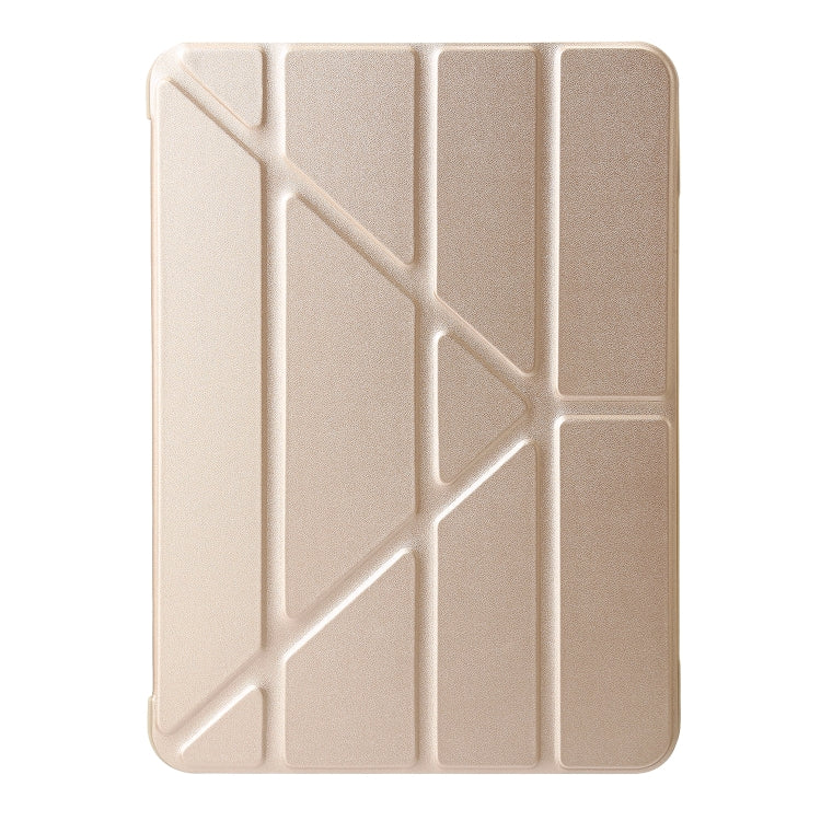 For iPad Air 11 2024 TPU Deformation Flip Leather Tablet Case with Holder(Gold) - iPad Air 11 2024 Cases by PMC TechLife | Online Shopping South Africa | PMC TechLife | Buy Now Pay Later Mobicred