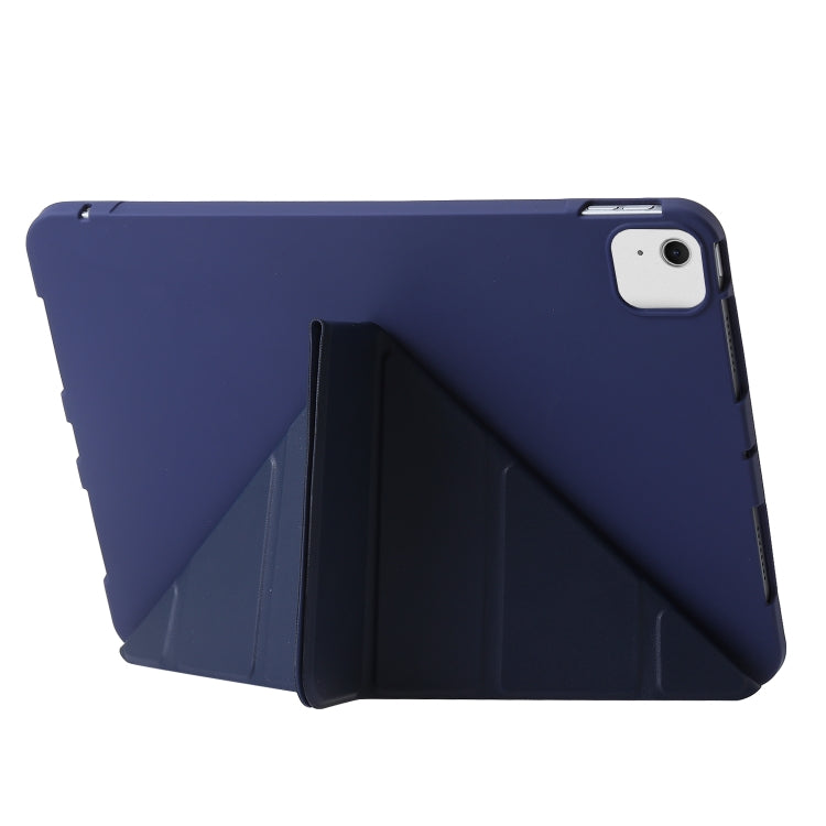 For iPad Air 11 2024 TPU Deformation Flip Leather Tablet Case with Holder(Dark Blue) - iPad Air 11 2024 Cases by PMC TechLife | Online Shopping South Africa | PMC TechLife | Buy Now Pay Later Mobicred