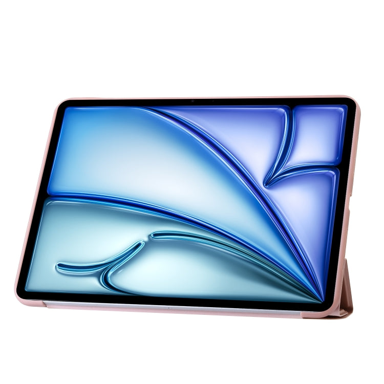 For iPad Air 11 2025 / 2024 TPU Deformation Flip Leather Tablet Case with Holder(Rose Gold) - free shipping - PMC TechLife - Order now!