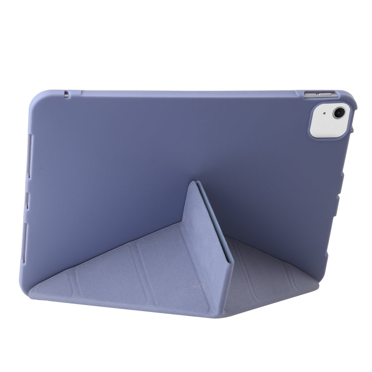 For iPad Air 11 2024 TPU Deformation Flip Leather Tablet Case with Holder(Purple) - iPad Air 11 2024 Cases by PMC Jewellery | Online Shopping South Africa | PMC Jewellery | Buy Now Pay Later Mobicred