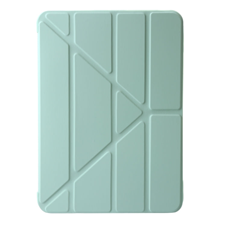 For iPad Air 11 2025 / 2024 TPU Deformation Flip Leather Tablet Case with Holder(Mint Green) - free shipping - PMC TechLife - Order now!