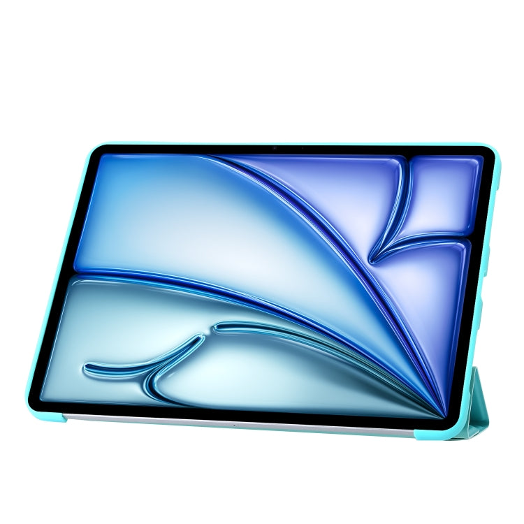 For iPad Air 13 2024 TPU Deformation Flip Leather Tablet Case with Holder(Mint Blue) - iPad Air 13 2024 Cases by PMC TechLife | Online Shopping South Africa | PMC TechLife | Buy Now Pay Later Mobicred