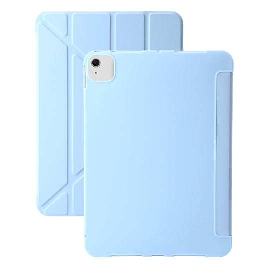 For iPad Air 13 2024 TPU Deformation Flip Leather Tablet Case with Holder(Sky Blue) - iPad Air 13 2024 Cases by PMC Jewellery | Online Shopping South Africa | PMC Jewellery | Buy Now Pay Later Mobicred