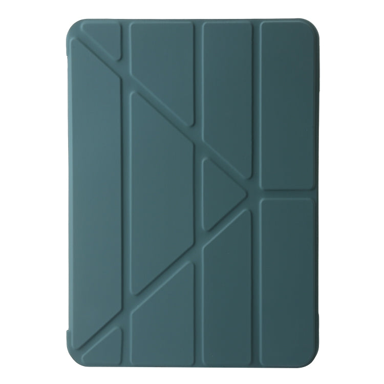 For iPad Pro 11 2024 TPU Deformation Flip Leather Tablet Case with Holder(Dark Green) - iPad Pro 11 2024 Cases by PMC TechLife | Online Shopping South Africa | PMC TechLife | Buy Now Pay Later Mobicred