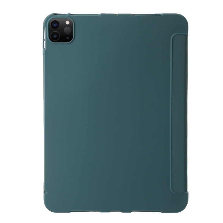 For iPad Pro 11 2024 TPU Deformation Flip Leather Tablet Case with Holder(Dark Green) - iPad Pro 11 2024 Cases by PMC TechLife | Online Shopping South Africa | PMC TechLife | Buy Now Pay Later Mobicred
