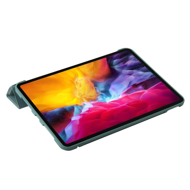 For iPad Pro 11 2024 TPU Deformation Flip Leather Tablet Case with Holder(Dark Green) - iPad Pro 11 2024 Cases by PMC TechLife | Online Shopping South Africa | PMC TechLife | Buy Now Pay Later Mobicred
