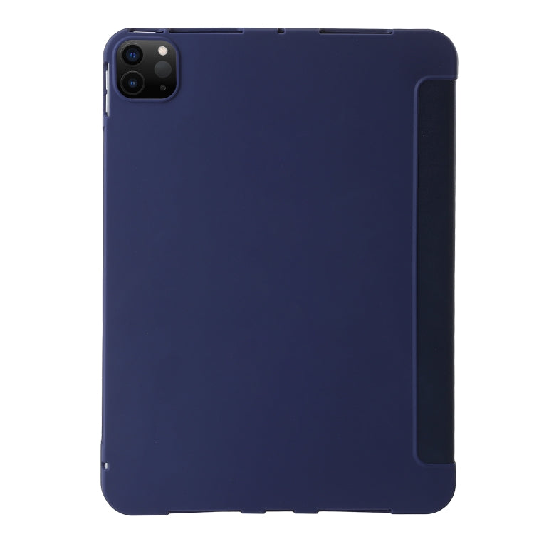 For iPad Pro 11 2024 TPU Deformation Flip Leather Tablet Case with Holder(Dark Blue) - iPad Pro 11 2024 Cases by PMC TechLife | Online Shopping South Africa | PMC TechLife | Buy Now Pay Later Mobicred