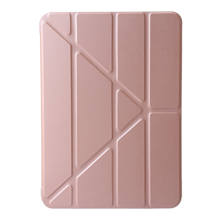 For iPad Pro 13 2024 TPU Deformation Flip Leather Tablet Case with Holder(Rose Gold) - iPad Pro 13 2024 Cases by PMC TechLife | Online Shopping South Africa | PMC TechLife | Buy Now Pay Later Mobicred