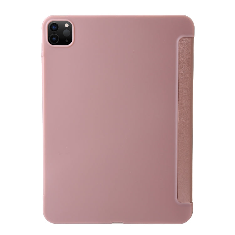 For iPad Pro 13 2024 TPU Deformation Flip Leather Tablet Case with Holder(Rose Gold) - iPad Pro 13 2024 Cases by PMC TechLife | Online Shopping South Africa | PMC TechLife | Buy Now Pay Later Mobicred