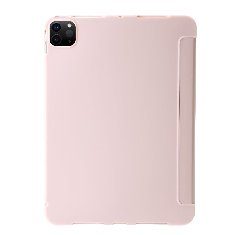 For iPad Pro 13 2024 TPU Deformation Flip Leather Tablet Case with Holder(Light Pink) - iPad Pro 13 2024 Cases by PMC TechLife | Online Shopping South Africa | PMC TechLife | Buy Now Pay Later Mobicred